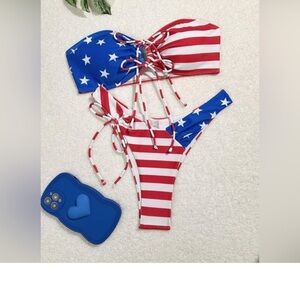 Swim Suit bikini American flag new 4th of July swimsuit Memorial Day swimsuit